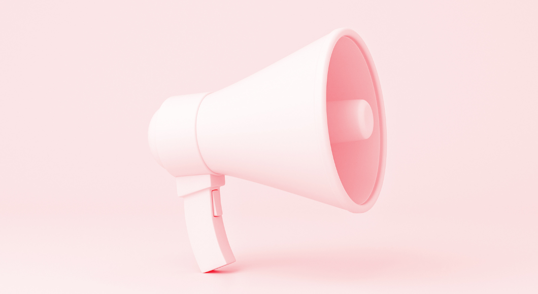 megaphone in pink